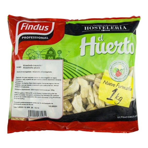 Alcachofa troceada Findus bolsa 1 kg