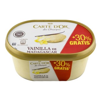 Helado vainilla de Madagascar Carte D'or tarrina 1 litro + 30% gratis