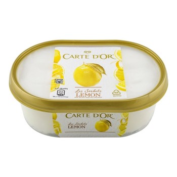 Helado sorbete de limón Carte D'or tarrina 1 litro
