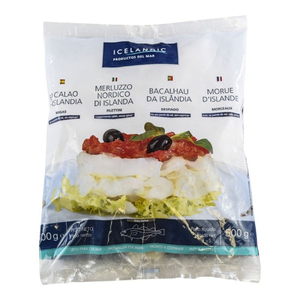 Bacalao desmigado Icelandic bolsa 500 g